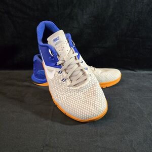 Nike Men's Blue and Orange Athletic Shoes Metcon 4 Size 9